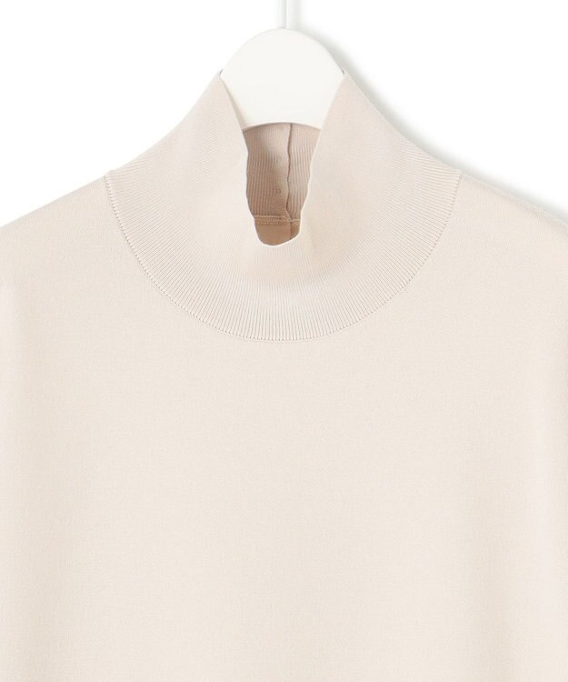 ICB L ウールブレンドスムース ハイネックワンピース トープ系［WEB限定］