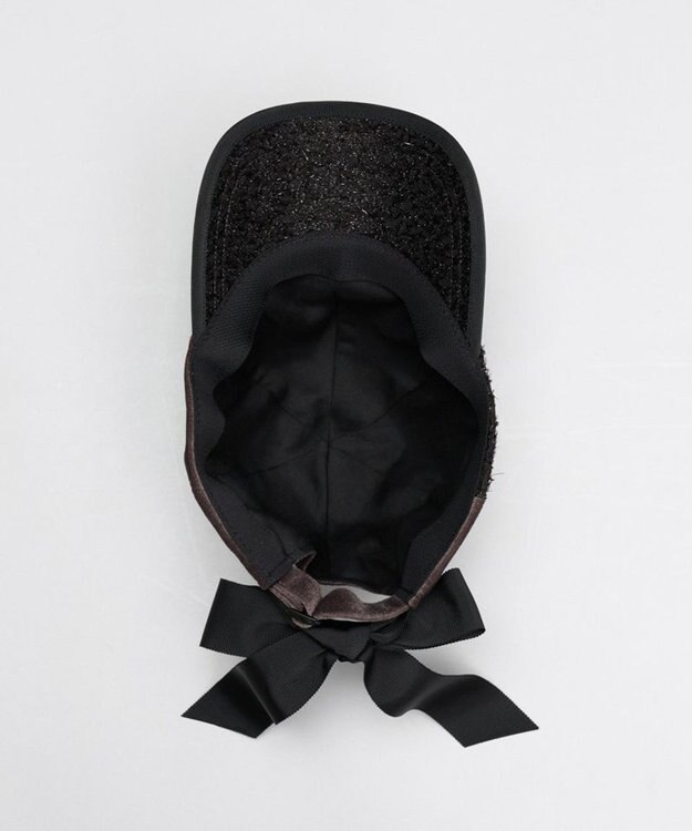 AURORA 【 LANVIN en Bleu （ランバン オン ブルー）】ベロアリボンキャップ ミディアムグレー