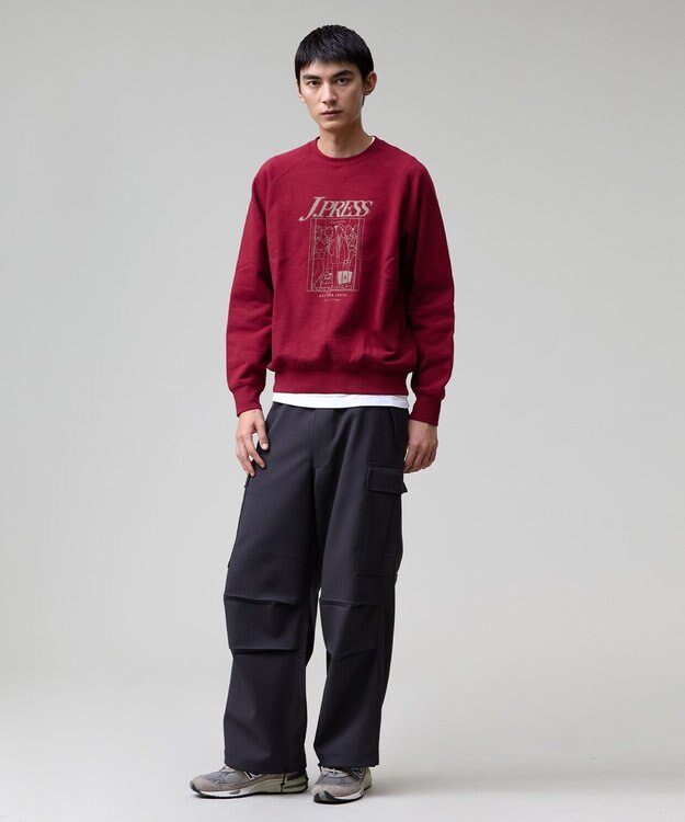J.PRESS MEN 【J.PRESS ORIGINALS】【UNISEX】Polyester Aero Twill Easy Cargo Pants ネイビー系