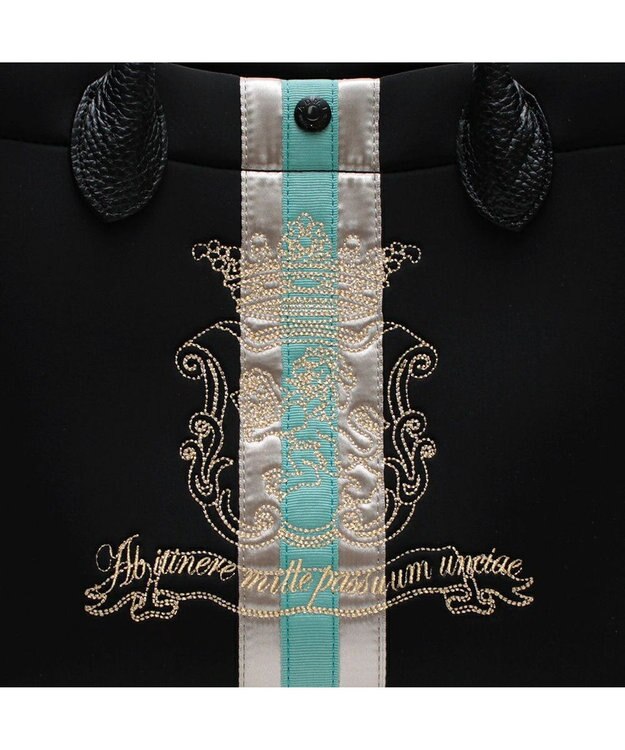 A.D.M.J. 【魔法の様に軽い】イタリアンファブリック/マジックライト/センターリボントートM ネグロ