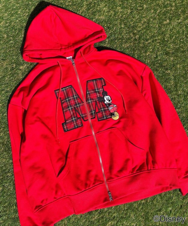 WEGO MICKEY　MOUSE／ジップパーカー レッド