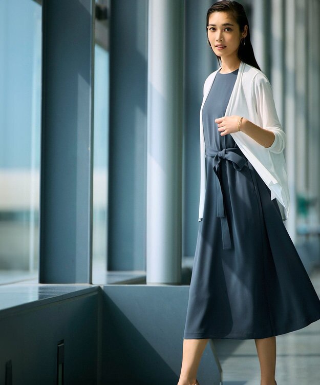 23区 【新色追加/UVケア/接触冷感】マルチ機能 シアー ショート カーディガン ホワイト系