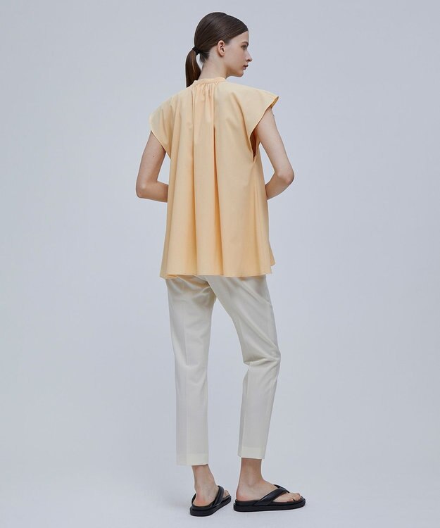 BEIGE， LUCILLE / バンドカラーブラウス L.Orange