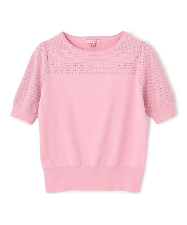 TOCCA MIST KNIT ニットプルオーバー ピンク系