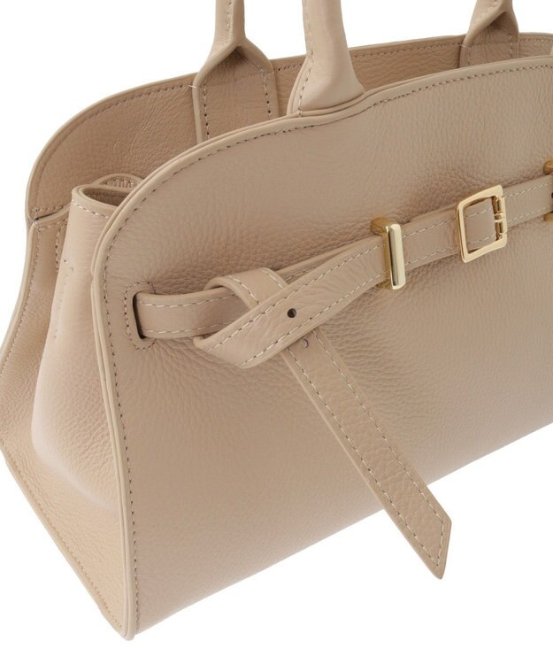 YECCA VECCA 【story.】ベルトハンドバッグ Light Beige