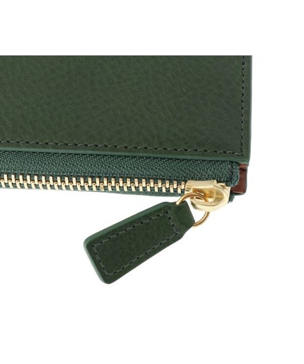 genten ミネルヴァ2 Lファスナー長財布 グリーン