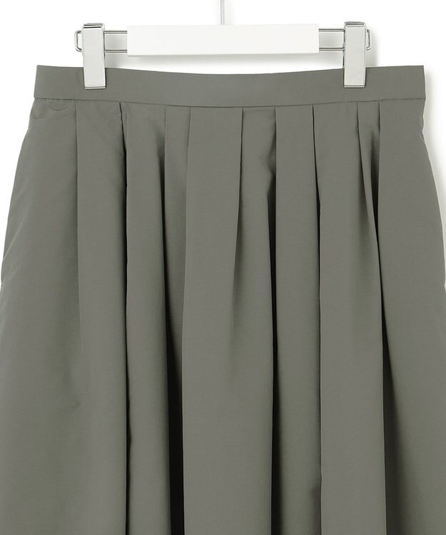 23区 S 【撥水加工/洗える】ハイマルチタフタ タックスカート カーキ系