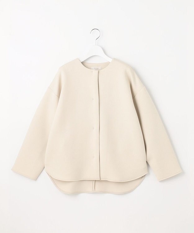 Feroux 【洗える】ダンボール アウター アイボリー系