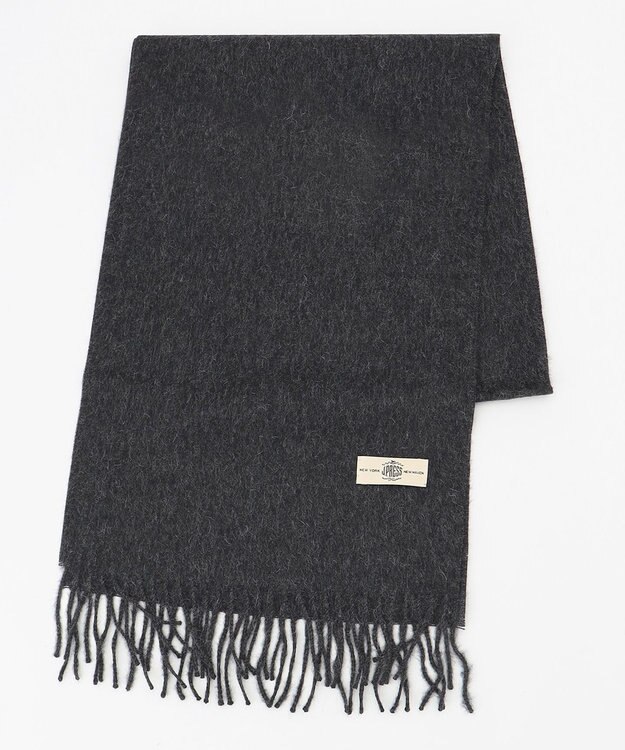 J.PRESS MEN ソリッド マフラー グレー系