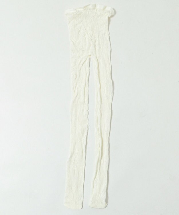 WEGO フラワー総レースタイツ オフホワイト