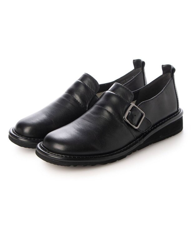ing <ing>【サスティナブル】シングルモンクスリッポン ブラック