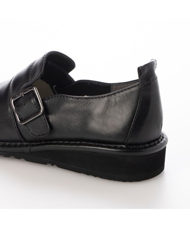 ing <ing>【サスティナブル】シングルモンクスリッポン ブラック