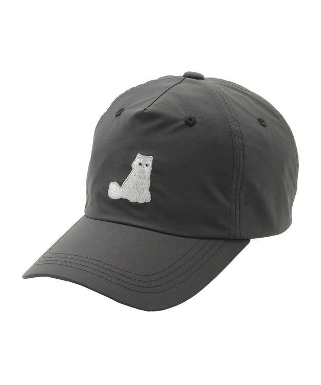 MOONBAT PAUL&JOE ACCESSOIRES(ポール&ジョー)ジプシー キャップ 猫 帽子 無地 UVカット ブラック