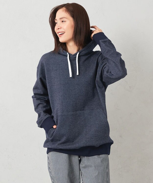 JOSEPH ABBOUD MOUNTAIN 【SPACE／UNISEX】オーガニックコットン使用 ヴィンテージインレー パーカー ネイビー系