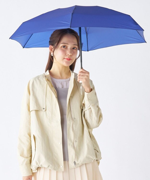 MOONBAT 【超コンパクト/晴雨兼用】Miracle Tech(ミラクルテック) 折りたたみ傘 プレーン ディープブルー