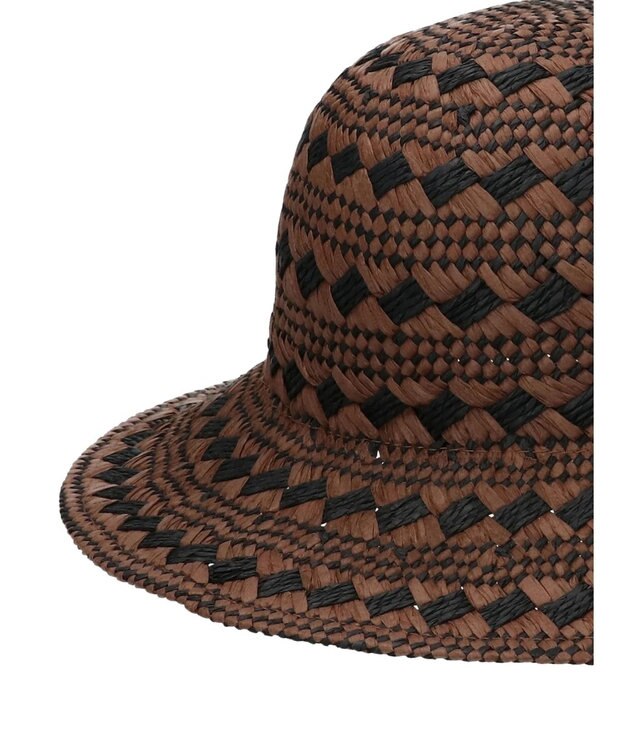 Green Parks ・配色ペーパーハット Brown