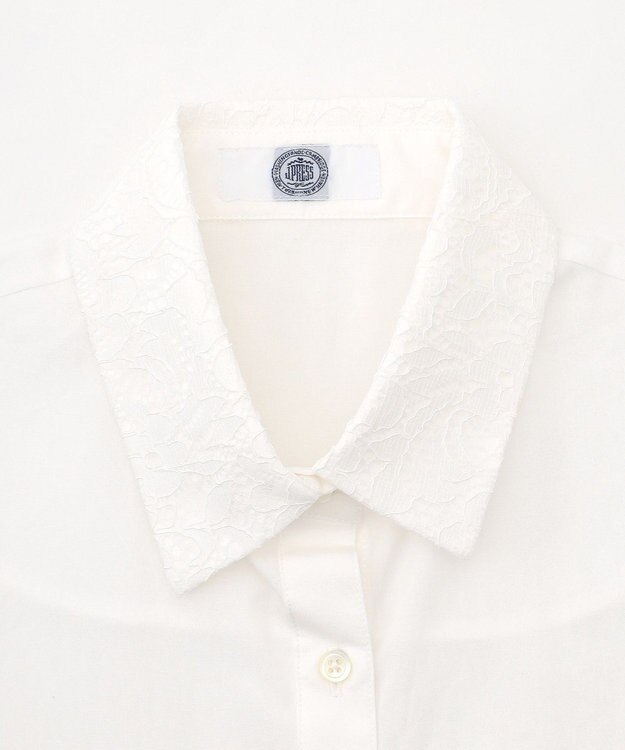 J.PRESS LADIES 【洗える】レース デコカラー 付け襟 ホワイト系