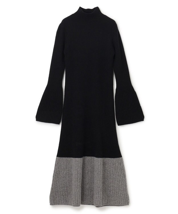 JOSEPH カラーブロック　ニットドレス Black/grey