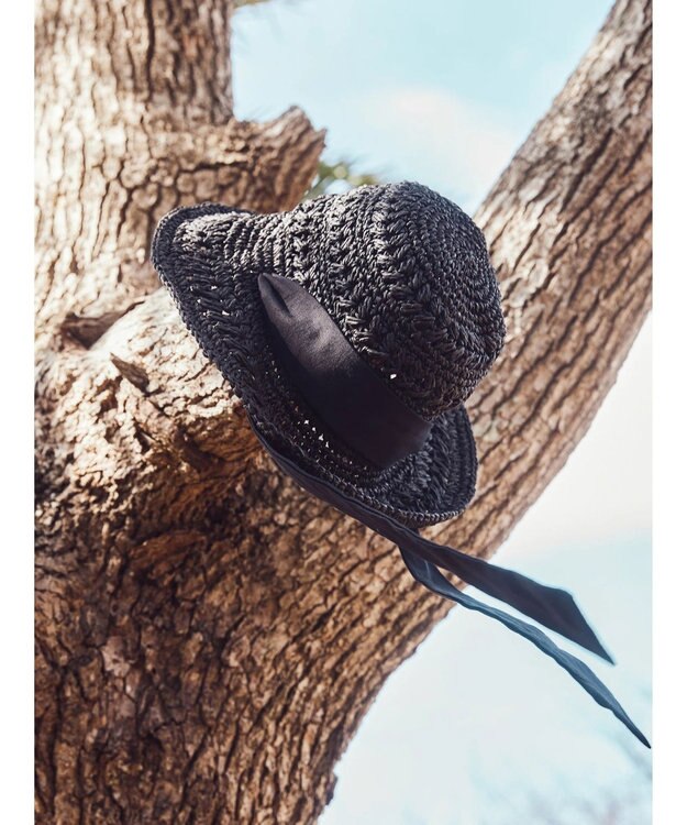 AMERICAN HOLIC リボンペーパーハット Black