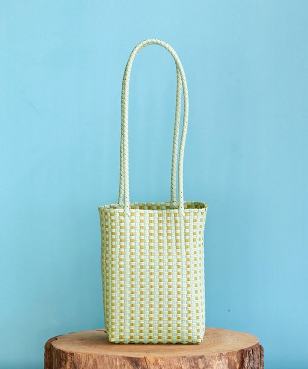 Tiaclasse メルカドウーヴンバッグ ミント