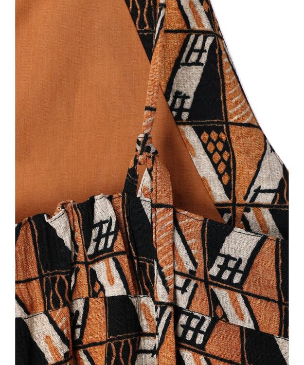 Green Parks ＫＢＦ　アフリカ柄サロペット Camel