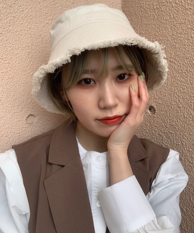 WEGO フリンジバケットハット ホワイト