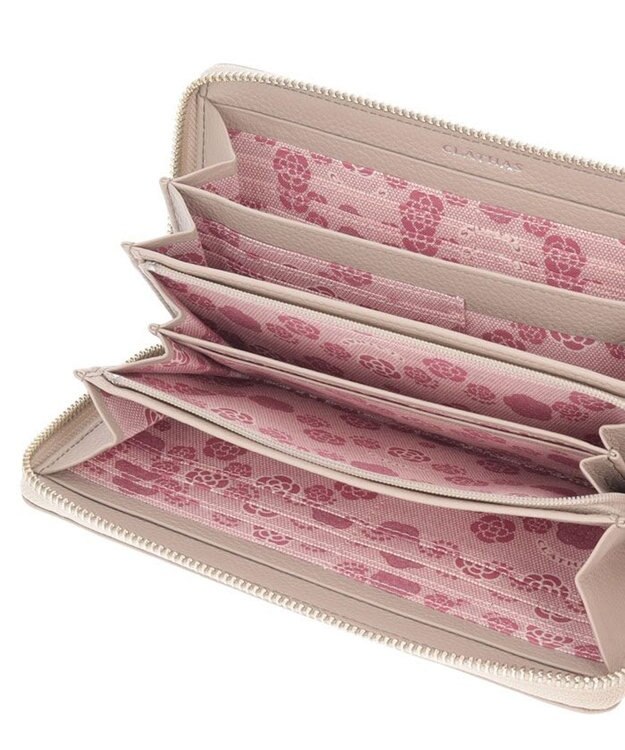 CLATHAS カイト ラウンド長財布 グレージュ