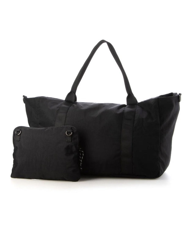 UNBILLION cachecache パッカブルナイロンボストンバッグ ブラック