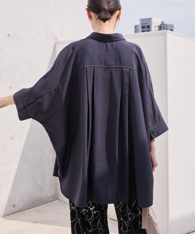 AMERICAN HOLIC 【予約】【WEB限定】接触冷感Wポケットシャツチュニック Chacoal Gray