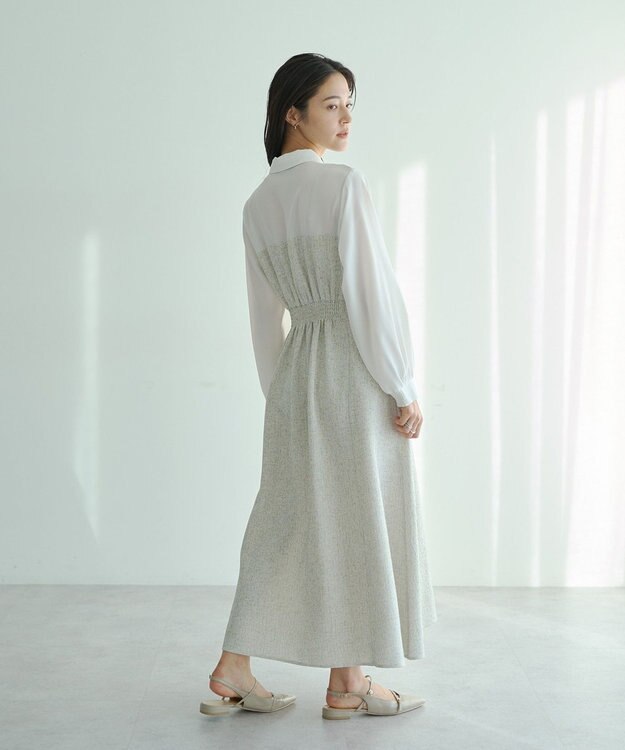 YECCA VECCA ベアドッキングワンピース Ivory