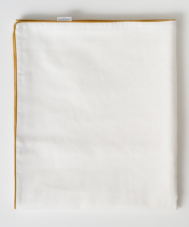 京和晒綿紗 【BABY】ベビーガーゼ湯上げタオル　3重合わせ マスタードバイアス