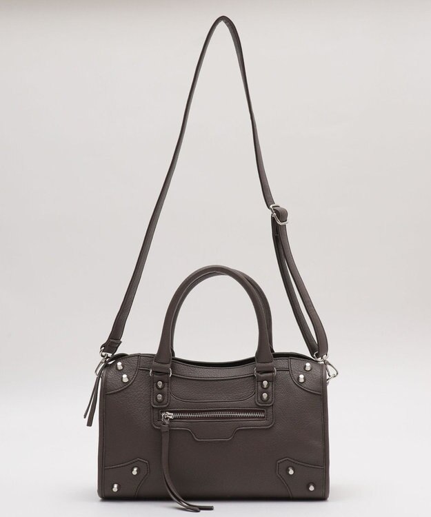 WEGO 2wayスタッズボストン ブラウン