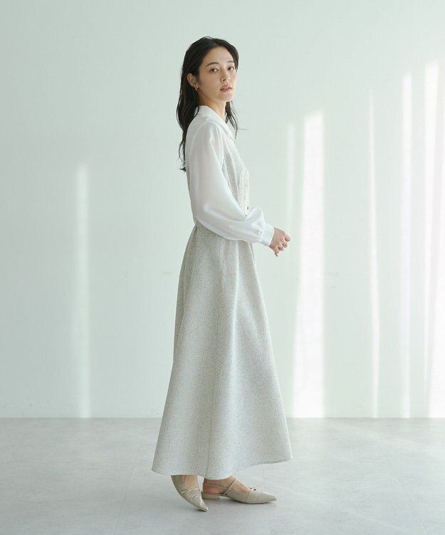 YECCA VECCA ベアドッキングワンピース Ivory