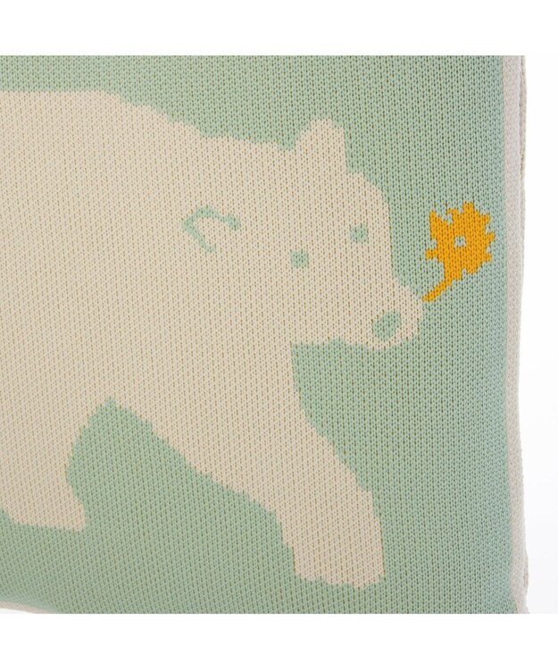 UNBILLION カシュカシュ cachecache / アニマルモチーフニットトート グリーンミックス