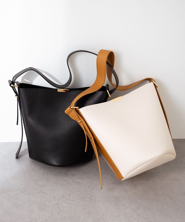 組曲 バケツ トートバッグ ブラック系