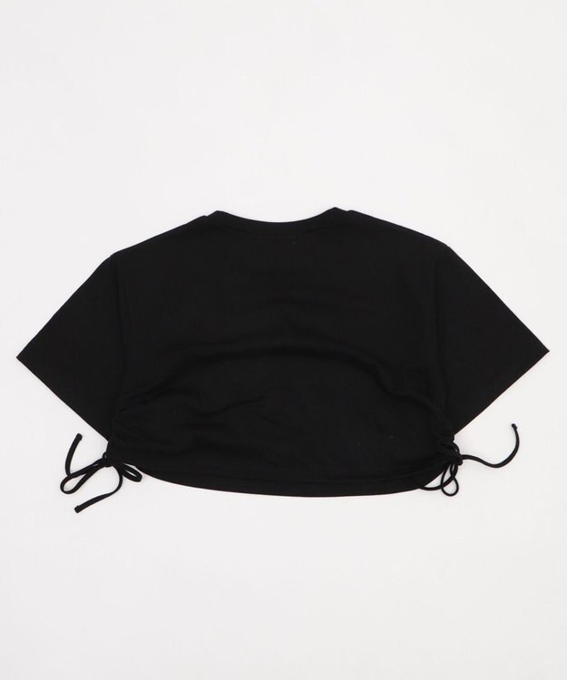 WEGO ロゴレースドロストショートT ブラック