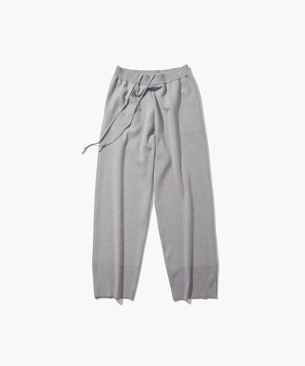 ATON 50/3 ORGANIC SMOOTH | イージーニットパンツ GRAY