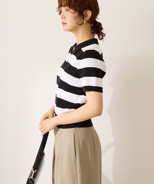 AMERICAN HOLIC アソートニットポロシャツ Border