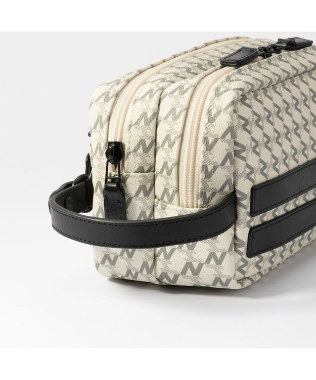 ZERO HALLIBURTON モノグラム カートポーチ 82535 ゴルフバッグ アイボリー