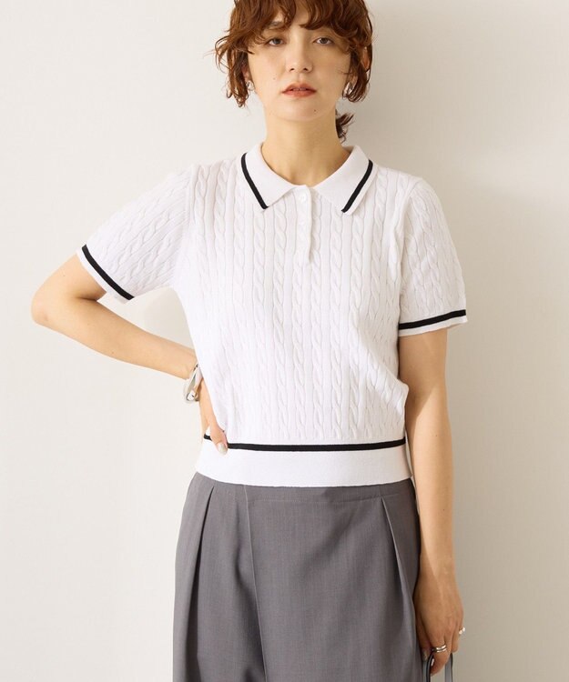 AMERICAN HOLIC アソートニットポロシャツ Off White