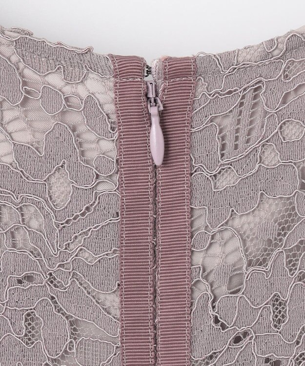 ANY SIS 【洗える】総レース ワンピース ネイビー