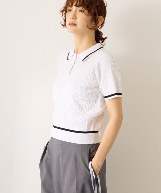 AMERICAN HOLIC アソートニットポロシャツ Off White