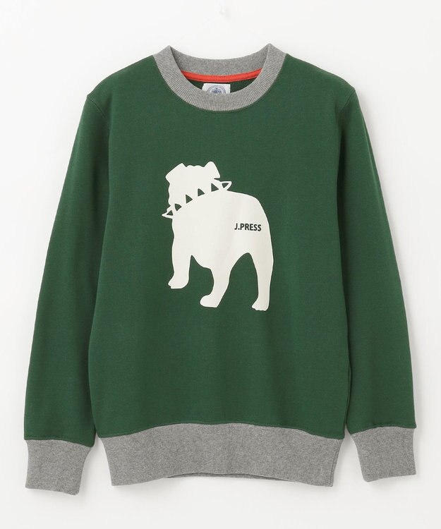 J.PRESS KIDS 【110-130cm】バックブル トレーナー グリーン系