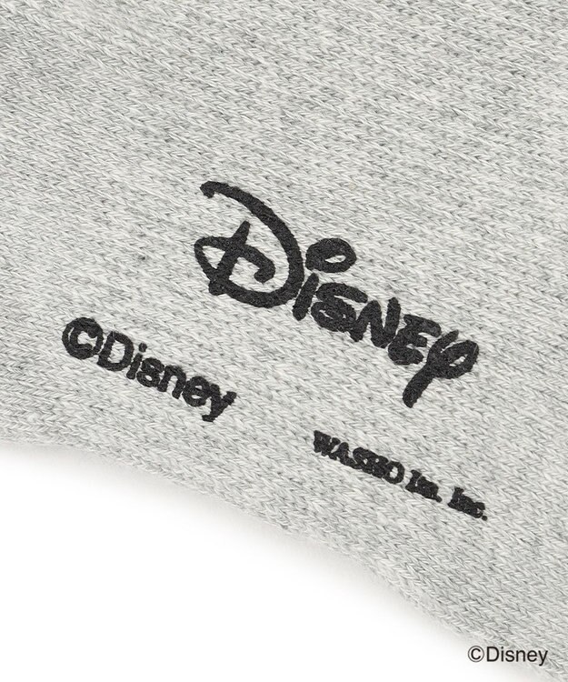 J.PRESS MEN 【DISNEY COLLECTION】ワンポイント ソックス / ミッキーマウス ライトグレー系