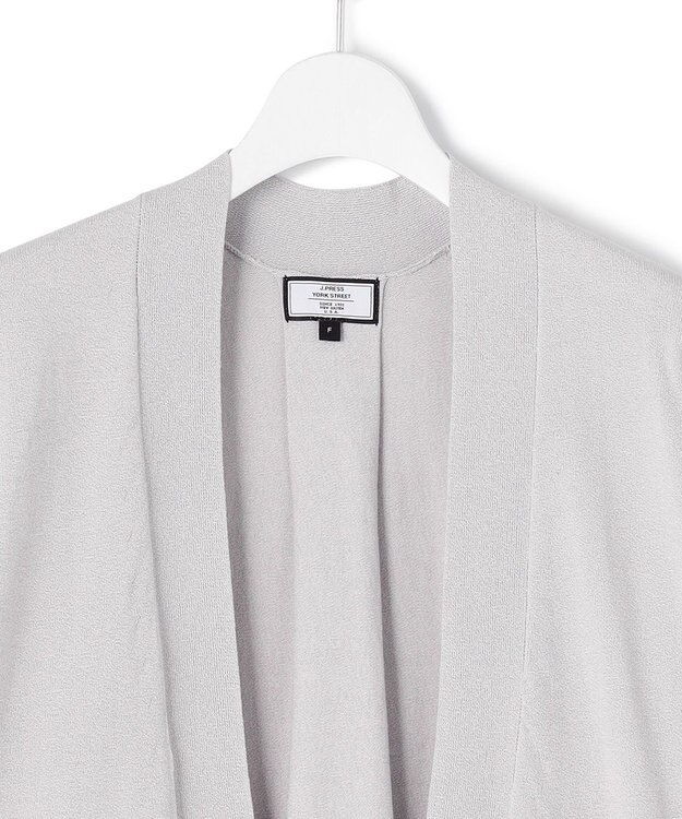 J.PRESS YORK STREET 【WOMEN】シアーカーディガン ライトグレー系