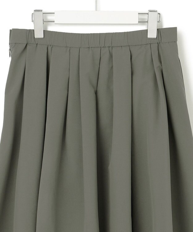 23区 【撥水加工/洗える】ハイマルチタフタ タックスカート カーキ系