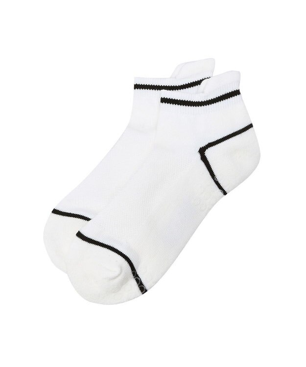 DAKS 【DAKS GOLF】ライン配色足首パイルソックス ハウスチェック