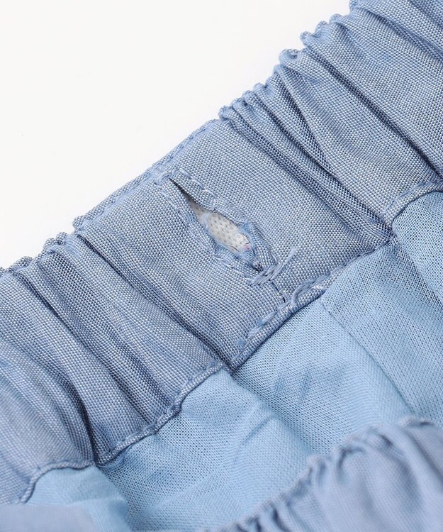 ANY KIDS 総柄刺繍 キュロット ブルー