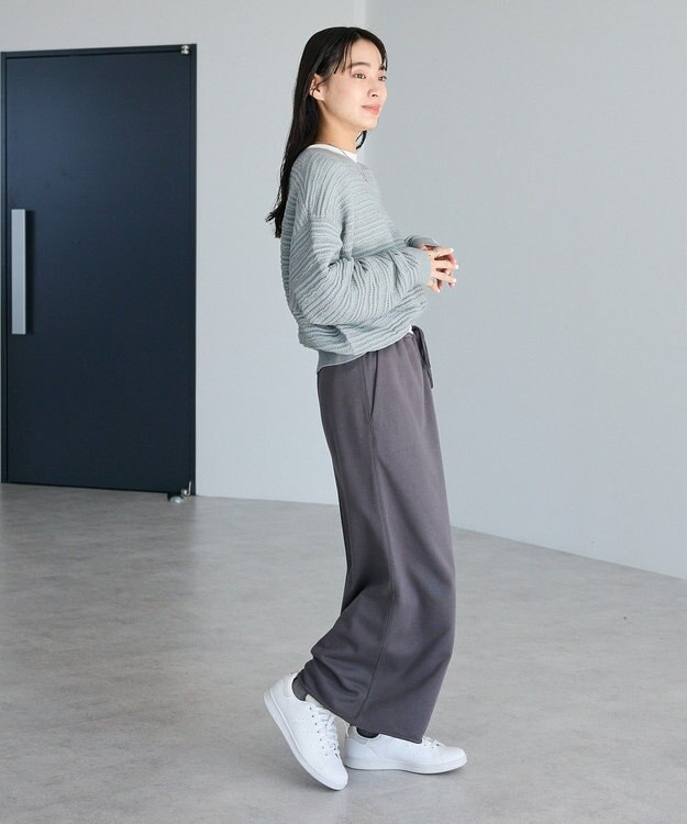 CRAFT STANDARD BOUTIQUE ダブルウェストカットソーロングスカート Dark Gray