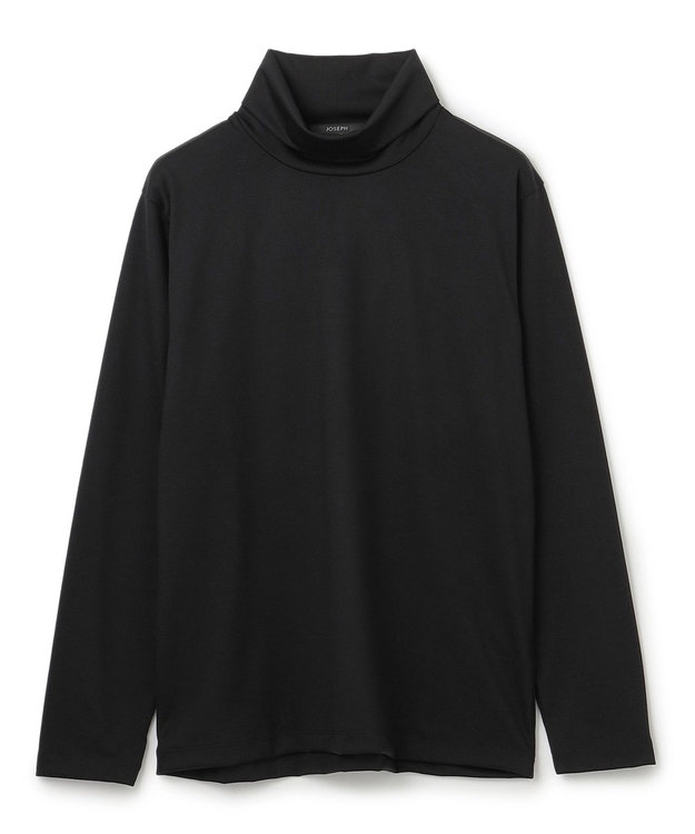JOSEPH HOMME ウールジャージーウォッシャブル　タートルネック ブラック系